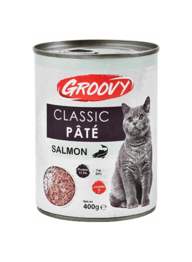 جروفي (GROOVY) باتيه كلاسيك للقطط بالسلمون 400 جرام